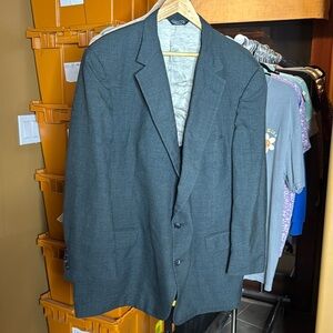 Sansabelt Suit Blazer Charcoal Gray Size 54
